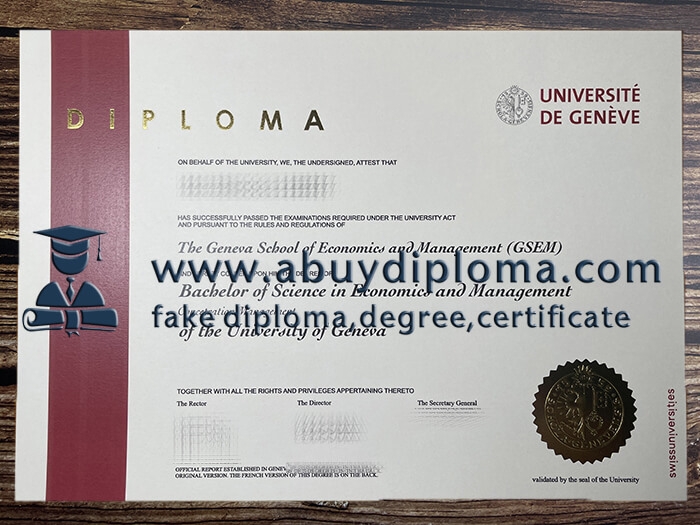 Buy University of Geneva fake diploma, Make University of Geneva diploma.