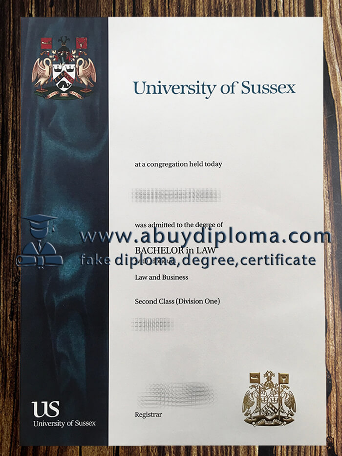 Buy University of Sussex fake diploma, Make University of Sussex degree.