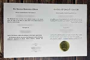 Purchase American University of Beirut fake diploma online.
