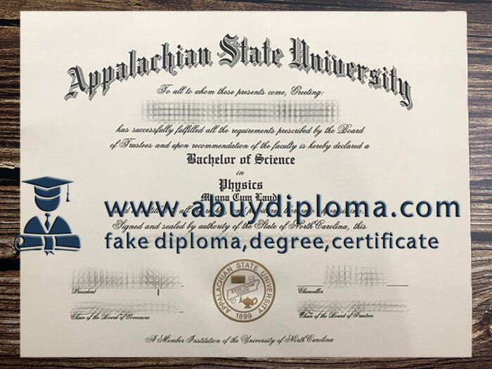 Buy Appalachian State University fake diploma online.