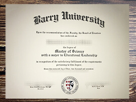 Purchase Barry University fake diploma online.