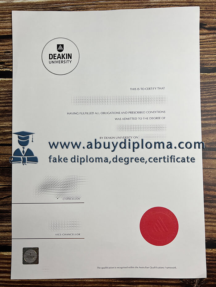 Buy Deakin University fake diploma online.
