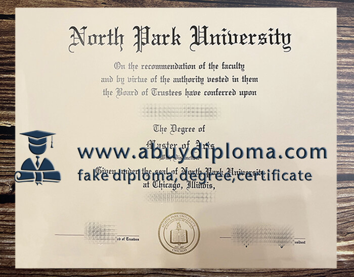 Buy North Park University fake diploma online.