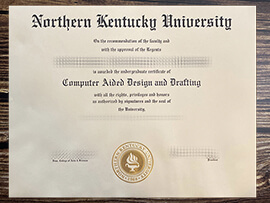 Fake Northern Kentucky University diploma.