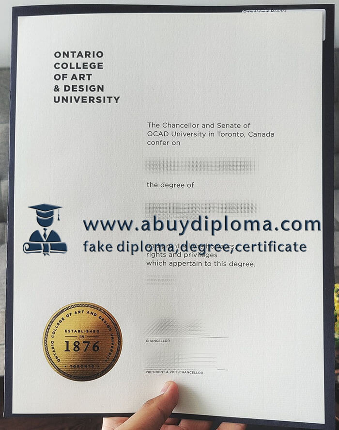Buy Ontario College of Art & Design University fake diploma.