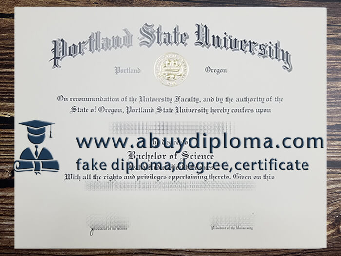Buy Portland State University fake diploma.