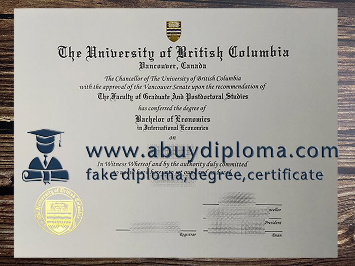 Buy University of British Columbia fake diploma online.