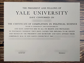 Fake Yale University diploma online.