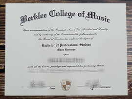 Obtain Berklee College of Music fake diploma online.