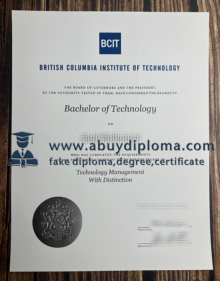 Buy British Columbia Institute of Technology fake diploma, Fake BCIT degree online.