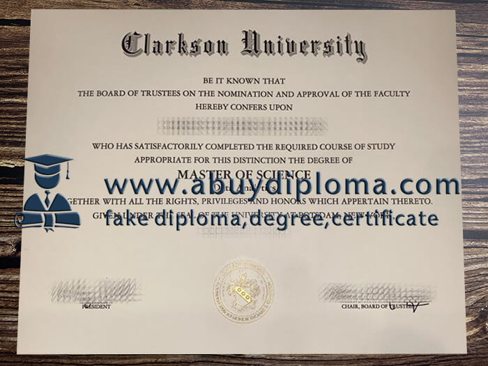 Buy Clarkson University fake diploma.