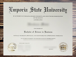 Get Emporia State University fake diploma.