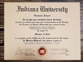 Get Indiana University fake diploma online.