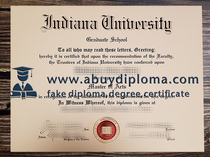 Buy Indiana University fake diploma, Fake IU diploma.
