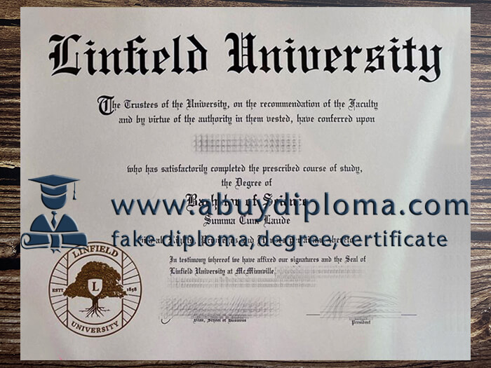 Buy Linfield University fake diploma online.