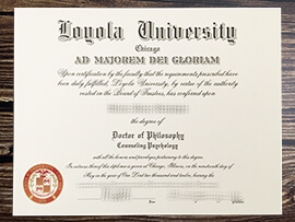 Get Loyola University fake certificate,
