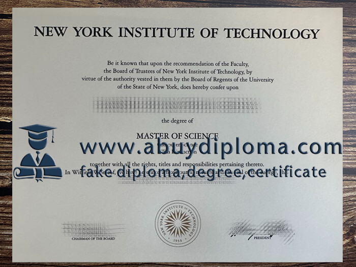 Buy New York Institute of Technology fake diploma.