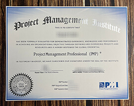 Get Project Management Professional fake certificate.