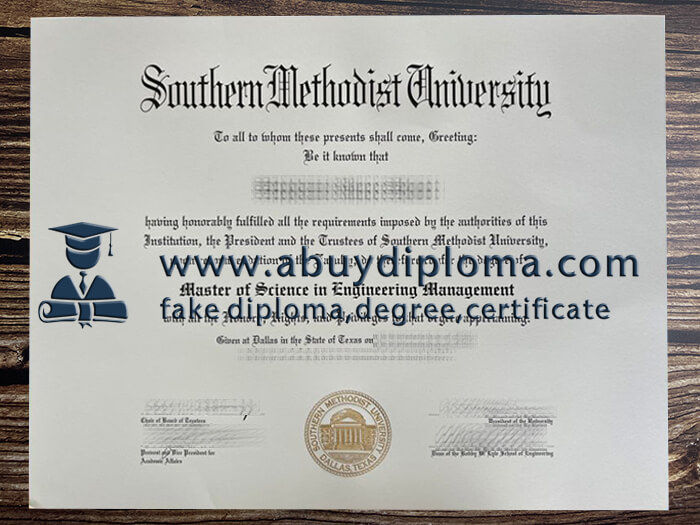 Buy Southern Methodist University fake diploma online.