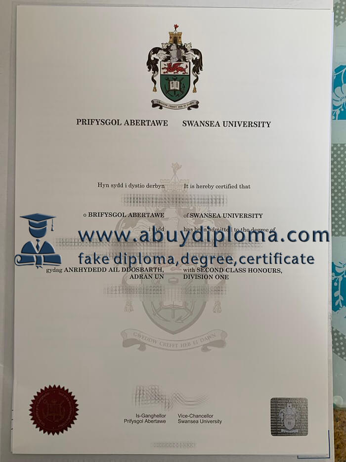 Buy Swansea University fake diploma online.