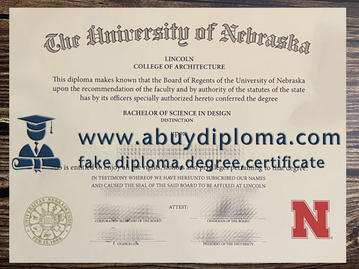 Buy University of Nebraska fake diploma online.
