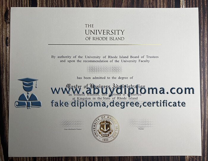 Fake University of Rhode Island diploma, Make URI diploma.