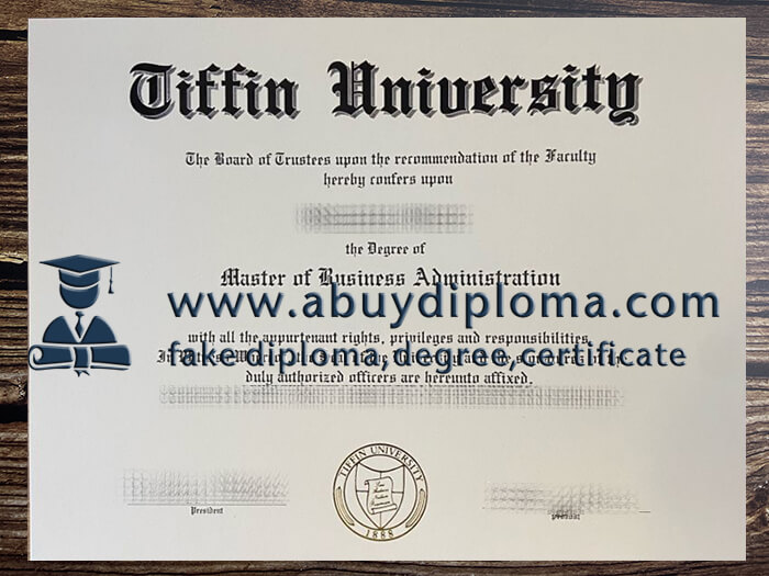 Get Tiffin University fake diploma online.