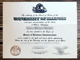 Fake University of Illinois diploma online.