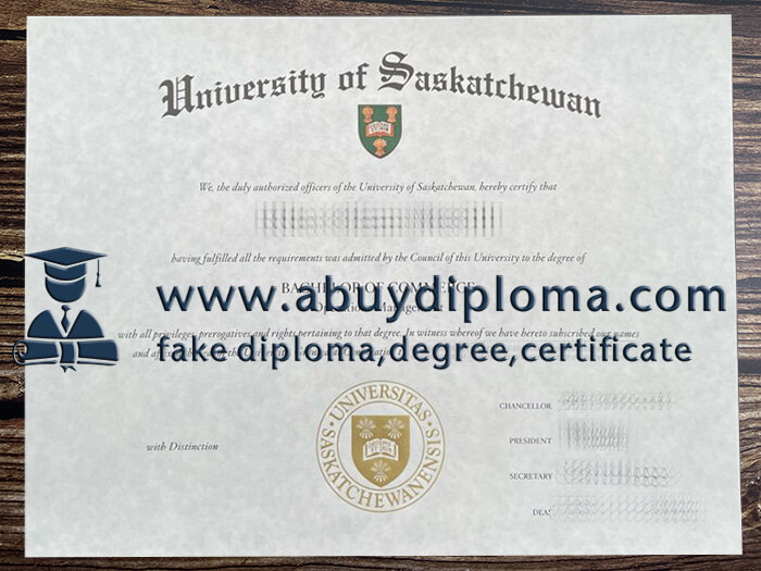 Buy University of Saskatchewan fake diploma online.