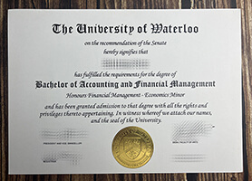 Purchase University of Waterloo fake diploma online.