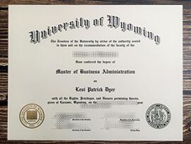 Get University of Wyoming fake degree online.