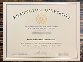 Fake Wilmington University diploma online.