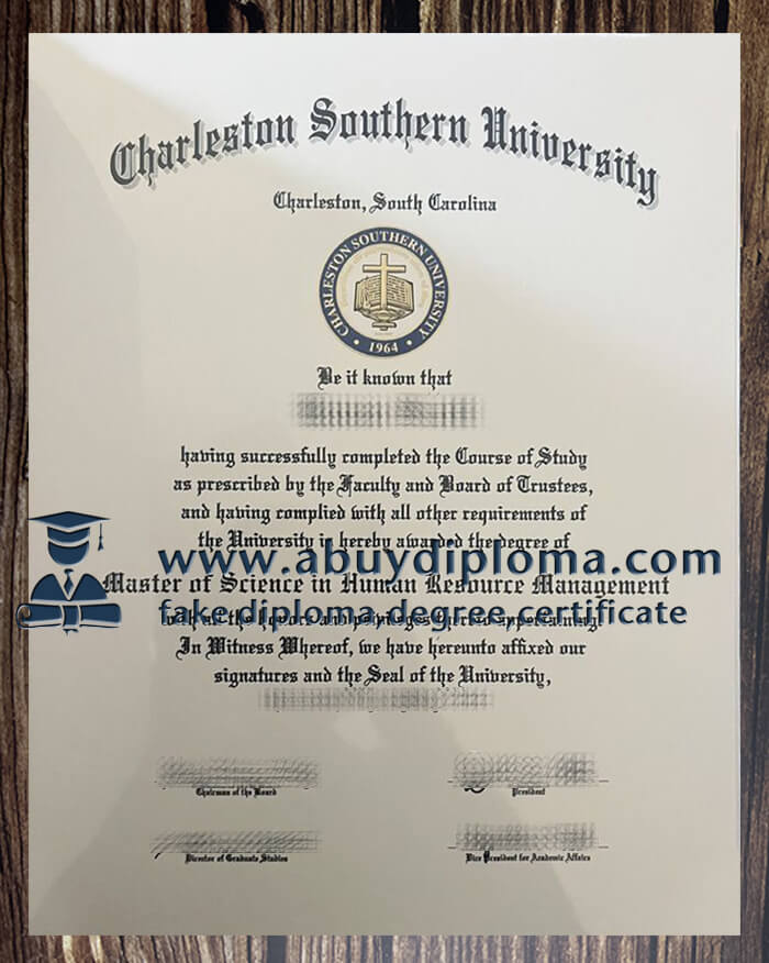 Buy Charleston Southern University fake diploma.