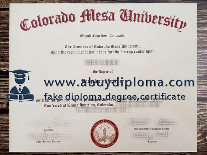 Buy Colorado Mesa University fake diploma online.