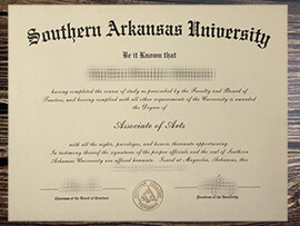 Make Southern Arkansas University diploma online.
