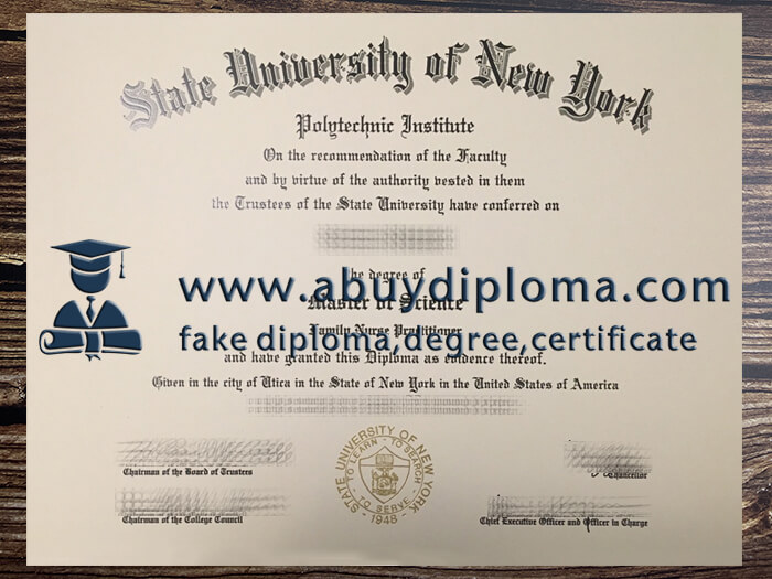 Buy State University of New York fake diploma, Fake SUNY degree.