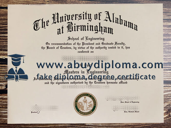 Buy University of Alabama at Birmingham fake diploma.