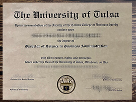 Get University of Tulsa fake diploma online.