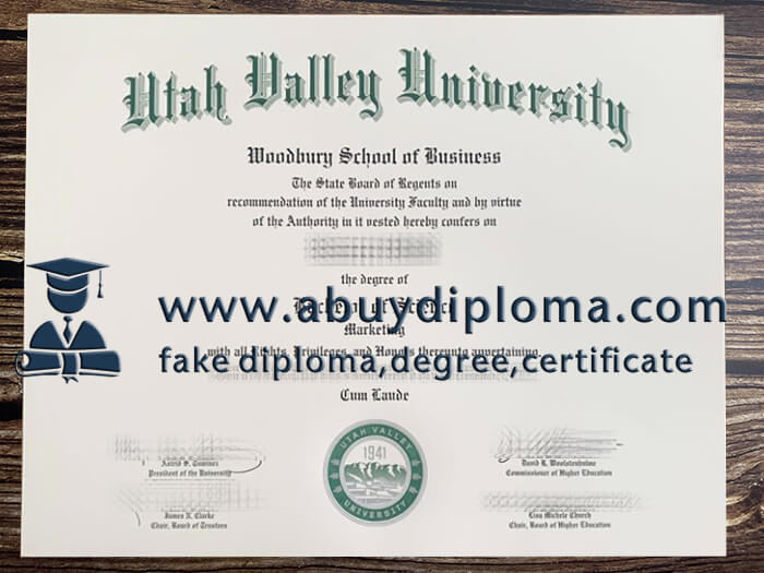 Buy Utah Valley University fake diploma online.