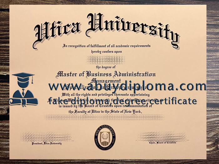 Fake Utica University diploma online, Make Utica University degree.