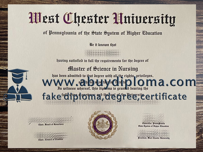 Buy West Chester University fake diploma.