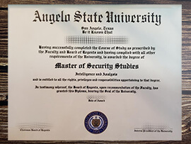 Fake Angelo State University diploma online.