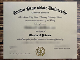 Obtain Austin Peay State University fake diploma online.