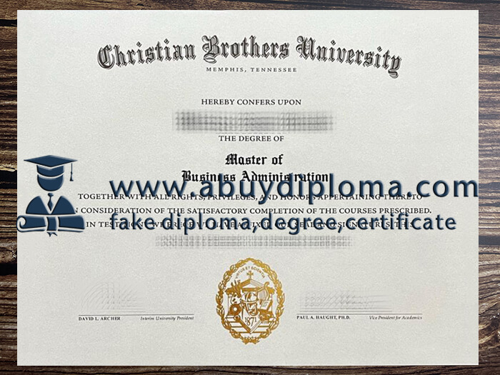 Buy Christian Brothers University fake diploma online.