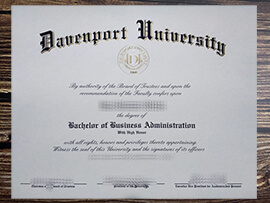 Get Davenport University fake diploma online.