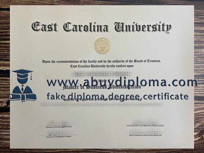 Buy ECU fake diploma online, Fake East Carolina University degree.