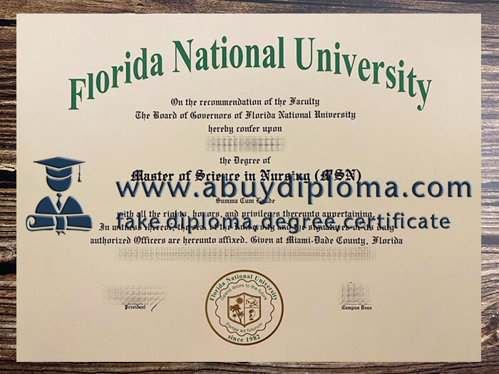 Buy Florida National University fake diploma online.
