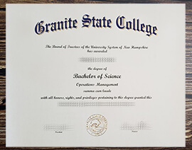Get Granite State College fake diploma.