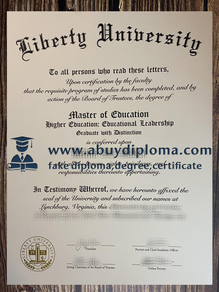 Get Liberty University fake diploma, Fake LU degree, Make Liberty University certificate.