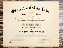 Buy Madison Area Technical College fake diploma.